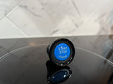 BMW Start / Stop Switch Button Cover Cap Blue Gloss Black E82 E90 E92 E93 135 M3