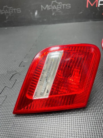 BMW OEM E46 03-06 INNER TRUNK TAILS BRAKE LIGHTS RED CLEAR COUPE VERT