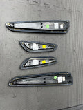 BMW E46 325 330 M3 Convertible Door Upper Armrest Pads 7894431 7894432 Black