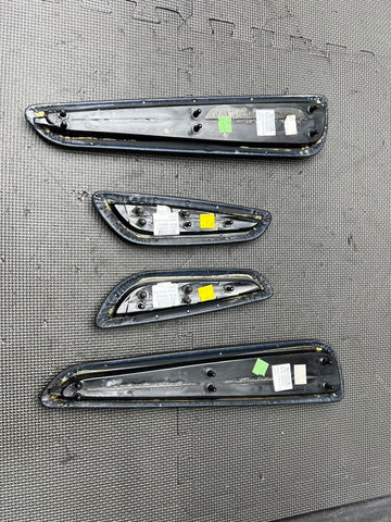 BMW E46 325 330 M3 Convertible Door Upper Armrest Pads 7894431 7894432 Black