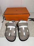 Brand New In Box Hermes Womens Chypre Beige Mystic Calfskin Size 37