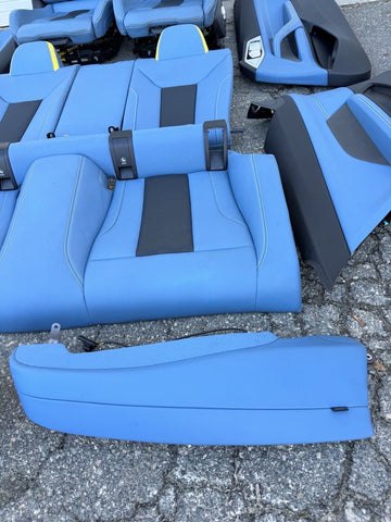 21-24 BMW G82 M4 Coupe Front & Back Seats Cushion Blue Leather