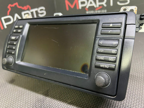 01-06 BMW E46 328 330 M3 Dashboard Screen GPS Navi Radio *Pixel Damage