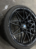 OEM BMW F80 F82 F83 M3 20x9 20x10 WHEELS RIMS STYLE 666M 5x120mm Gloss Black