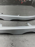 01-06 BMW E46 M3 Lower Headlight Trims Pair 8208679 8208680 Titanium Silver