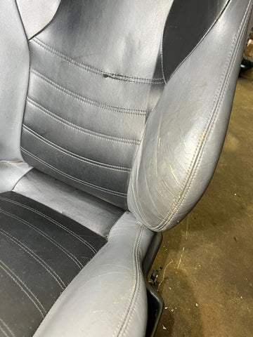 Genuine 1999 2000 2001 2002 BMW Z3 M Roadster Gray Interior Front Leather Seats