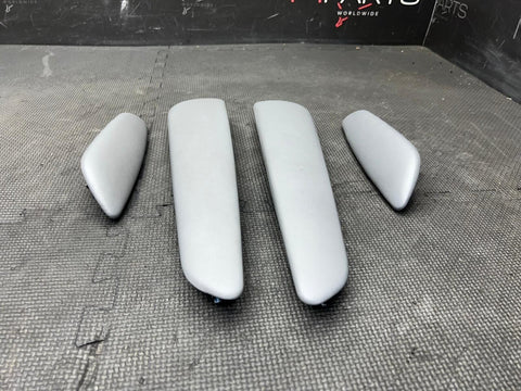 01-06 BMW E46 M3 Convertible Arm Rest Pads Front & Rear Left Right Grey Gray