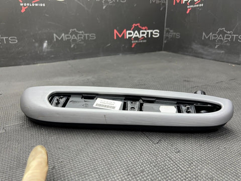 01-06 BMW E46 M3 Coupe Brushed Aluminum/Black Trim Armrest Right Passenger Rear