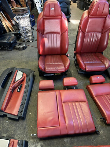 11-16 BMW F10 M5 Sedan Red Complete Interior Seats Panels