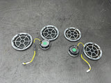 08-13 BMW E92 E93 M3 Door Speakers Tweeters Covers Grilles Set