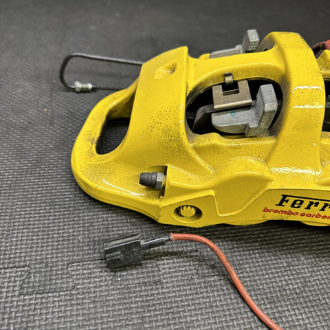 2019 Ferrari 488 Spider Original Yellow Brake Caliper Brembo Front Left