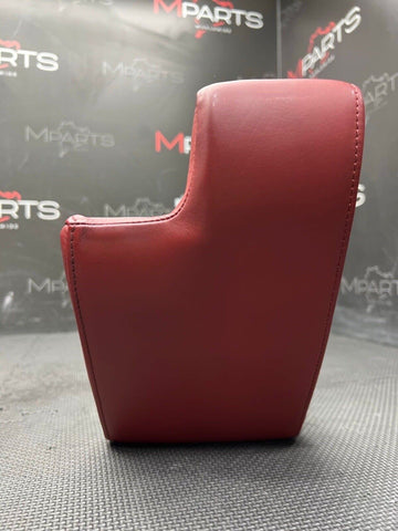 2001-2006 BMW E46 M3 Center Console Armrest Arm Rest Imola Red Genuine Leather
