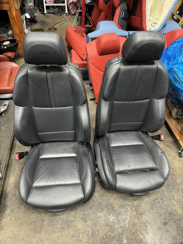 OEM BMW E92 M3 Coupe Front Left Right Seats Black Novillo Leather Heated