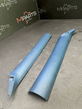 98-02 BMW Z3 M Roadster Front Interior A- Pillar Column Covers Trim Estoril Blue