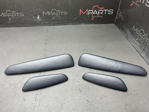 BMW E46 325 330 M3 Convertible Door Upper Armrest Pads 7894431 7894432 Black