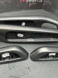 (4) BMW 01-06 E46 M3 Convertible Interior Armrests Trim Set Titan Shadow Grey
