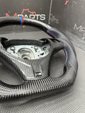 08-13 BMW E90 E92 E93 M3 OHC Carbon fiber Steering Wheel Tri Stitched Manual