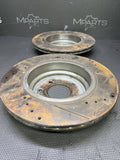 01-06 BMW E46 M3 REAR Brake Drilled & Slotted Rotors Left Right Pair Set