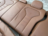 15-18 BMW F80 M3 COMPLETE HEATED REAR SEATS CINNAMON LEATHER