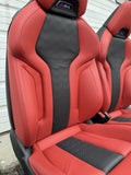 21-24 BMW G82 M4 Coupe Front & Back Seats Cushion Fiona Red Leather