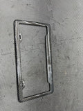 LICENSE PLATE FRAME BRACKET MOUNT HOLDER REAL CARBON FIBER