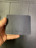 Salvatore Ferragamo Firenze Pebbled Leather Card Case, Black