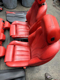 14-18 BMW F85 X5M Fits F15 X5 Mugello Red LEATHER SEATS CENTER CONSOLE