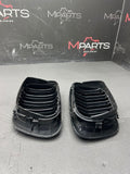 01-06 BMW E46 M3 Front Kidney Grilles Matte Black Double Slotted