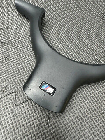 01-06 BMW E46 M3 Lower Steering Wheel Trim Cover Plate Titan Shadow Black
