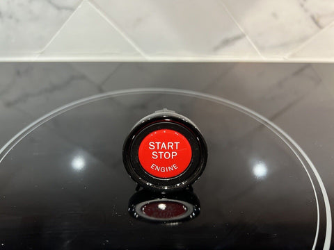 BMW Start Stop Switch Button Cover Cap Red Gloss Black E82 E90 E92 E93 135 M3