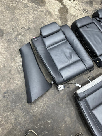 08-14 BMW E71 X6M Rear Seats Backrests Bolsters Bench Black