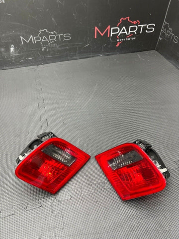 BMW OEM E46 03-06 INNER TRUNK TAILS BRAKE LIGHTS RED CLEAR COUPE VERT