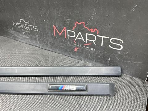 Black Moulding Exterior Door Trim Set of 4 BMW 00-03 E39 M5 OEM