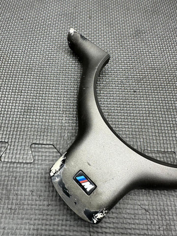 01-06 BMW E46 M3 Lower Steering Wheel Trim Cover Plate Titan Shadow Grey Gray