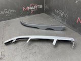 01-06 BMW E46 M3 Lower Headlight Trims Left Right Silver Grey Gray Pair