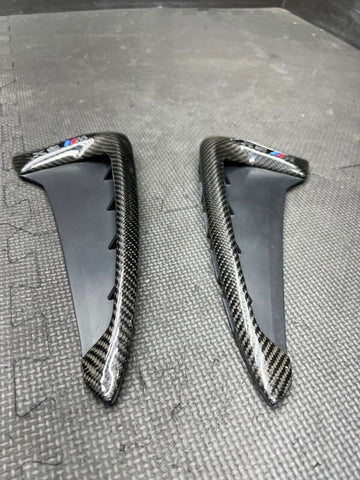 2014-2020 BMW F85 X5M Side Fender Vent Grills Grilles Pair Carbon Fiber