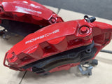 OEM 14-16 Porsche 911 991 GT3 Rear Red Brembo Brakes Calipers