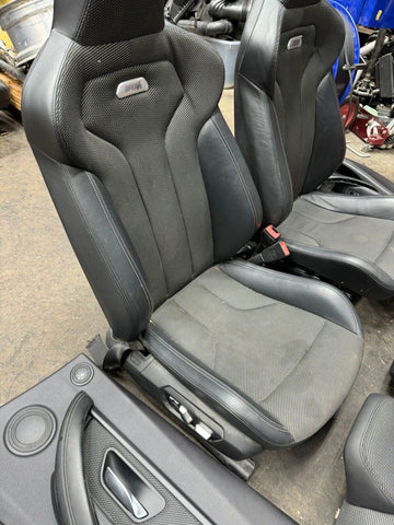 15-18 BMW F80 M3 Front & Back Seats Cushion Black