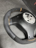Perforated Leather BMW Flatbottom Steering Wheel Custom 01-06 BMW E46 M3 Manual