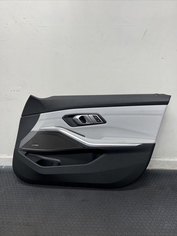 BMW 21-23 G80 M3 Sedan OEM Front Right Passenger Door Card Panel Silverstone