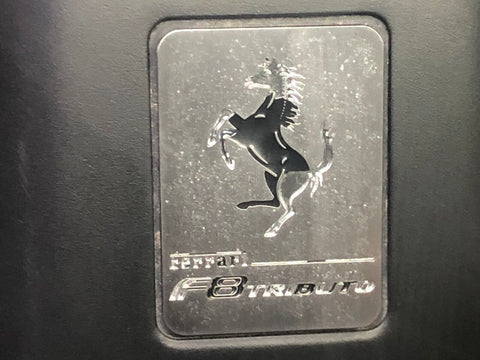 Engine Motor Cover Shield Panel Black 19-23 Ferrari F8 Tributo