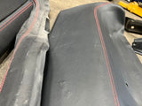 2010-2015 Ferrari 458 Coupe Interior Black Leather Red Stitching Panels Set