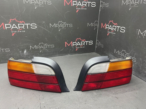 92-99 BMW E36 323 325 328 M3 COUPE TAIL LIGHTS LEFT RIGHT FACTORY SET AMBER