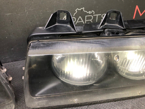 96-99 BMW E36 M3 Left Right Side Halogen Head Lights Set Pair
