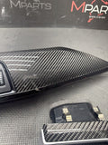 15-20 BMW F80 F82 M3 M4 Dash Center Console Carbon Fiber Interior Trim Set OEM