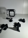 GoPro HERO10 Black Action Bundle (w/ 2 Batteries, Charger, Mounts, Case)