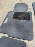 Genuine 01-06 BMW E46 M3 Convertible Carpets Floor Mats Black Front & Rear