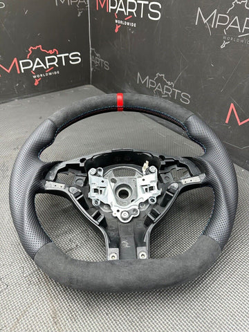 Perforated Leather BMW Flatbottom Steering Wheel Custom 01-06 BMW E46 M3 SMG