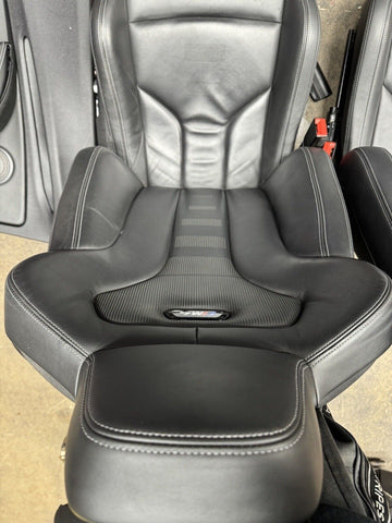 15-20 BMW F82 M4 Coupe Front & Back Seats Cushion Black Leather