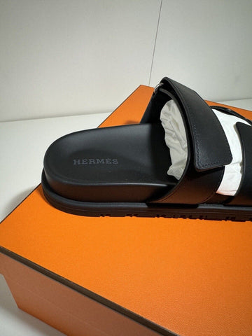 Brand New In Box Hermes Womens Chypre Black Calfskin Size 37